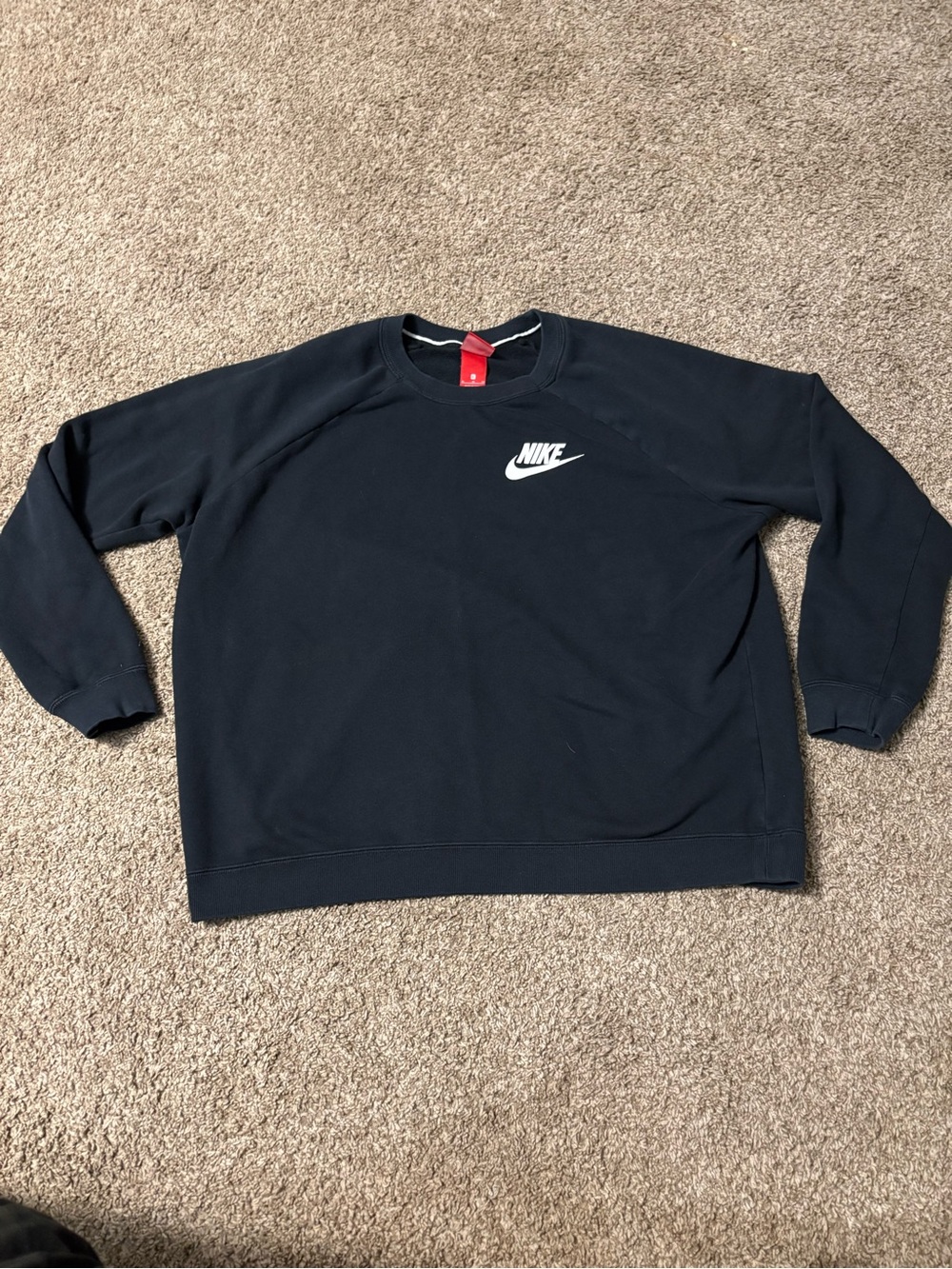 Nike Black Crewneck Sweatshirt with White Logo
